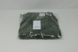 An as new Misa Lillian dress with mini banana leaf print (S).