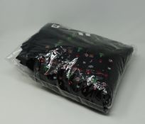 A quantity of as new Hugo Boss Christmas pattern socks in black (Approximately 40 pairs).