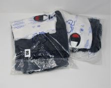 Two as new Champions Half Zip-Up Colour Block Wraparound Logo Hoodie size S.