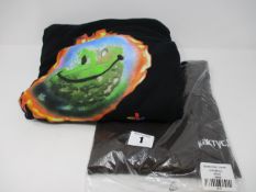 One as new Cactus Jack Travis Scott The Scotts World Hoodie Black size L (No tags). One as new