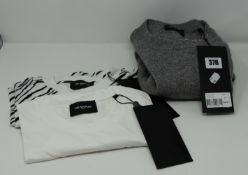 One as new Kooples Knit-&-Moon Knitwear grey Sweater size 2. One as new Kooples Zebra patterned