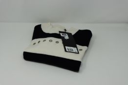 One as new Kooples X-Sport Merino Formal Wool Sweater With Grommets size 3 (FPUL20008KS20).