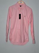 One as new Ralph Lauren Slim Fit Oxford Shirt pink size XS (710549084008).