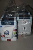 Nine boxes of four Miele HyClean 3D efficiency vacuum cleaner bags.
