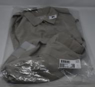 One as new Club Monaco Curve hem beige shirtdress size 0.