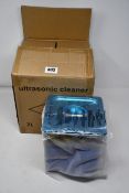 A boxed as new ultra sonic cleaner unit (2ltr box unsealed).