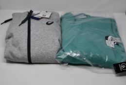 One as new Tommy Hilfiger long sleeve shirt size M (marks on front and back, requires washing).