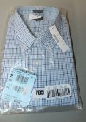One as new J Crew Hampton Check Blue White shirt size XL (AM733).