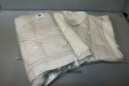 Two as new 'We The People' beige denim vest with fur size XS.