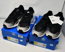 Two as new Adidas Tresc Run Shoes size UK 9.5 (EG7394).