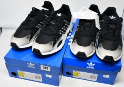 Two as new Adidas Tresc Run Shoes size UK 10.5 (EG7394).