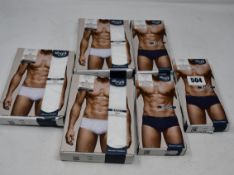 Three as new Sloggi basic midi white cotton briefs size XL (pack of 2). Three as new Sloggi basic