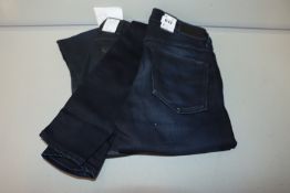 One as new G Raw Knee zip high women skinny jeans (Colour: Worn in tidal cobler. Size 27/32.