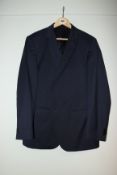 One pre-owned Emidio Tucci navy blue suit (size unknown).