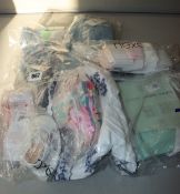 One as new Next jeans (6-9 months). One as new Next Denim top with striped leggings (6-9 months).