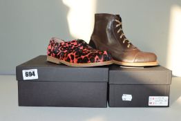 One as new Chapter 2 Wren bear boots size 34. One as new Chapter 2 Swift Pink Leo shoes size 34.