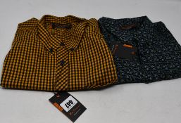 One men's as new Ben Sherman Script Long Sleeve Multi Colour Floral shirt size XL. One men's as