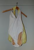 One as new Faithfull The Brand Violette one piece Plain White Ribbing size M. One yellow Faithfull