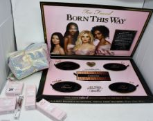 Three Barry M The Perfect Case (Sandstorm palettes, nail paints and glitter) along with a quantity