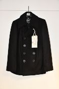 One as new Gloverall Admirality Black Peacoat size XS (MC3218EM-CPC).