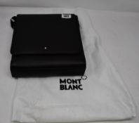 One men's as new Montblanc Soft Grain brown leather flap-over bag (no tags).