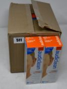 Twelve boxed as new Audiclean ear cleansing wash 115ml.