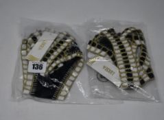 One as new Luxsea Black Velvet Crochet bikini bottom size S. One as new Luxsea Black Velvet