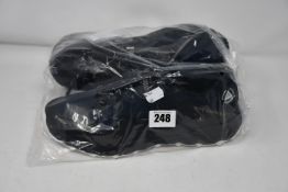 One as new Mizuno Wave Daichi black and blue trainers size UK 8.