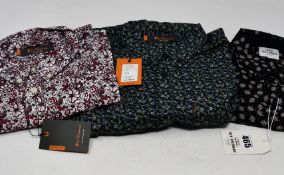 One men's as new Ben Sherman Short Sleeve Scratch Print shirt size M. One men's as new Ben Sherman