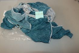 One as new Chio di Stefania D Long Maxi Wrap Dress In Lurex Degrade Plisse size L.