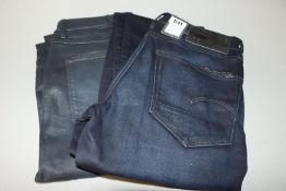 One as new G Raw women knee deep high skinny jeans (Colour: worn in tidal cobler. Size 30/32. Model: