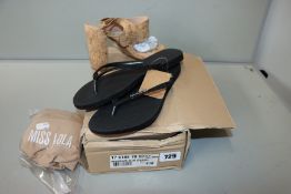 One as new Womens Havaianas Slim Sparkle Sandals size 8. One as new Miss Lola cork high heel sandals