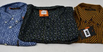 One men's as new Ben Sherman Short Sleeve Gingham shirt size XL. One men's as new Ben Sherman