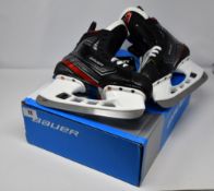An as new pair of Bauer Vapor 2X Goalie Hockey Skates Junior size 4, fit 1 low volume (1054768).