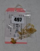 One as new Alighieri The Lion necklace with paperclip chain.