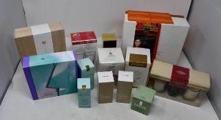 A quantity of assorted beauty products to include Tatcha, Clarins, Estee Lauder, Clinque, Rituals