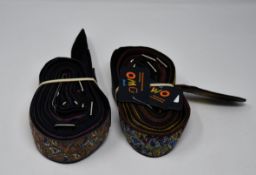 Six as new Pretty Green paisley guitar straps.