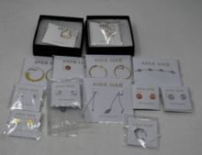 Nine pairs of Ania Haie earrings, an Ania Haie ring and an Ania Haie necklace (All 925 sterling