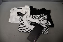 One as new Kooples white jersey and lace t-shirt size 1. One as new Kooples black jersey and lace