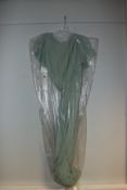 One as new David's bridal mint long dress size 8.