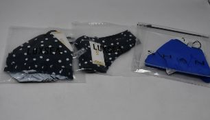 One as new Shan Balnea Osaka Bikini bottom size UK 12. One as new Luxsea Black Polka Dot Bikini