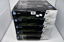 Ten boxed as new HP 117A toner cartridges - black (W2070A).