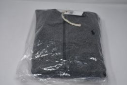 One as new Ralph Lauren Cotton Blend Fleece Hoodie Alaskan Heather size M (710548546005).