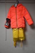One girl's as new Name It Nkfmilton Puffer Jacket Camp size 8yr. One as new Jerris Apparel