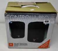 One boxed as new JBL Control 1 Pro two-way compact installation monitor (Colour black).