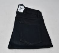 One as new G Raw knee zip high skinny jeans (Colour: worn in tidal cobler. Size 27/32. Model: