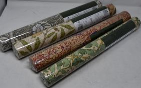A quantity of William Morris wallpaper to include one William Morris honeysuckle design, one William
