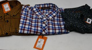 One men's as new Ben Sherman Short Sleeve Gingham shirt size M. One men's as new Ben Sherman