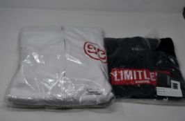 One as new Birdiebee Limitless black t-shirt size XL. One as new Birdiebee Red Double B Chill Zip