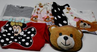 One as new Terry bear bag. One as new Minnie headbands (no tags). One as new Teddy bear headbands (